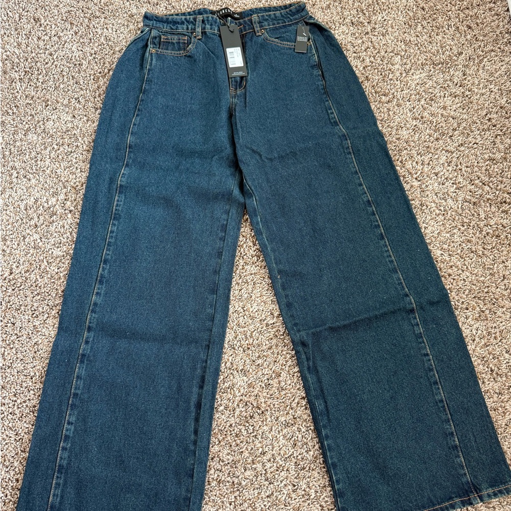 Lioness Dark Blue Flare Jeans